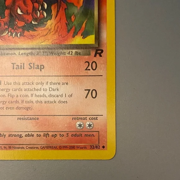 ORIGINAL DARK CHARMELEON POKEMON CARD 1ST EDITION - Picture 9 of 12